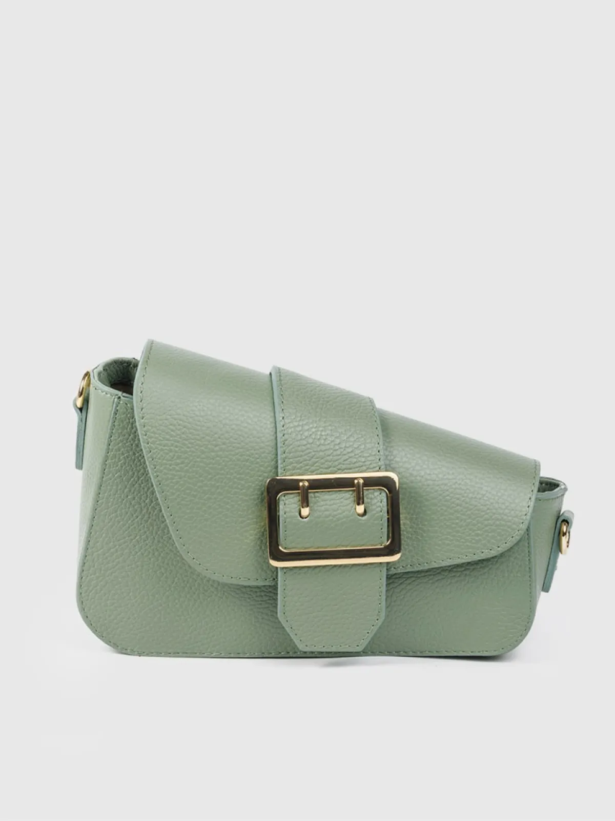 Yanakta Tutulan Kompakt Nane Yeşili Çanta