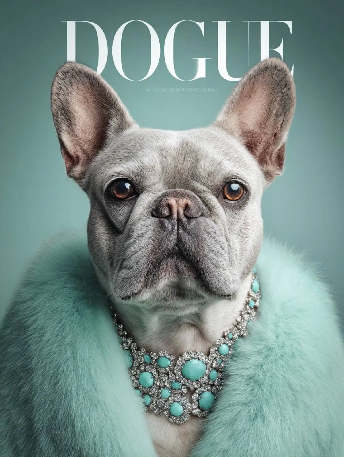 DOGUE Dergisi: Lüks Köpek Kapağı