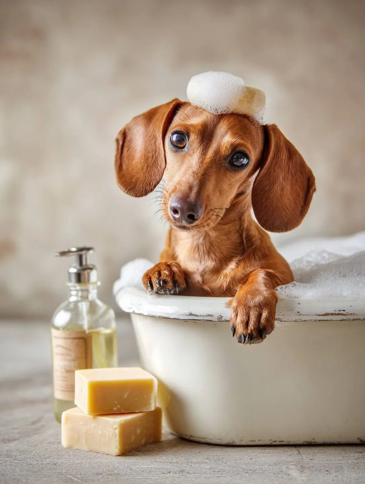 Yavru Köpek Spa Ürün Çekimi