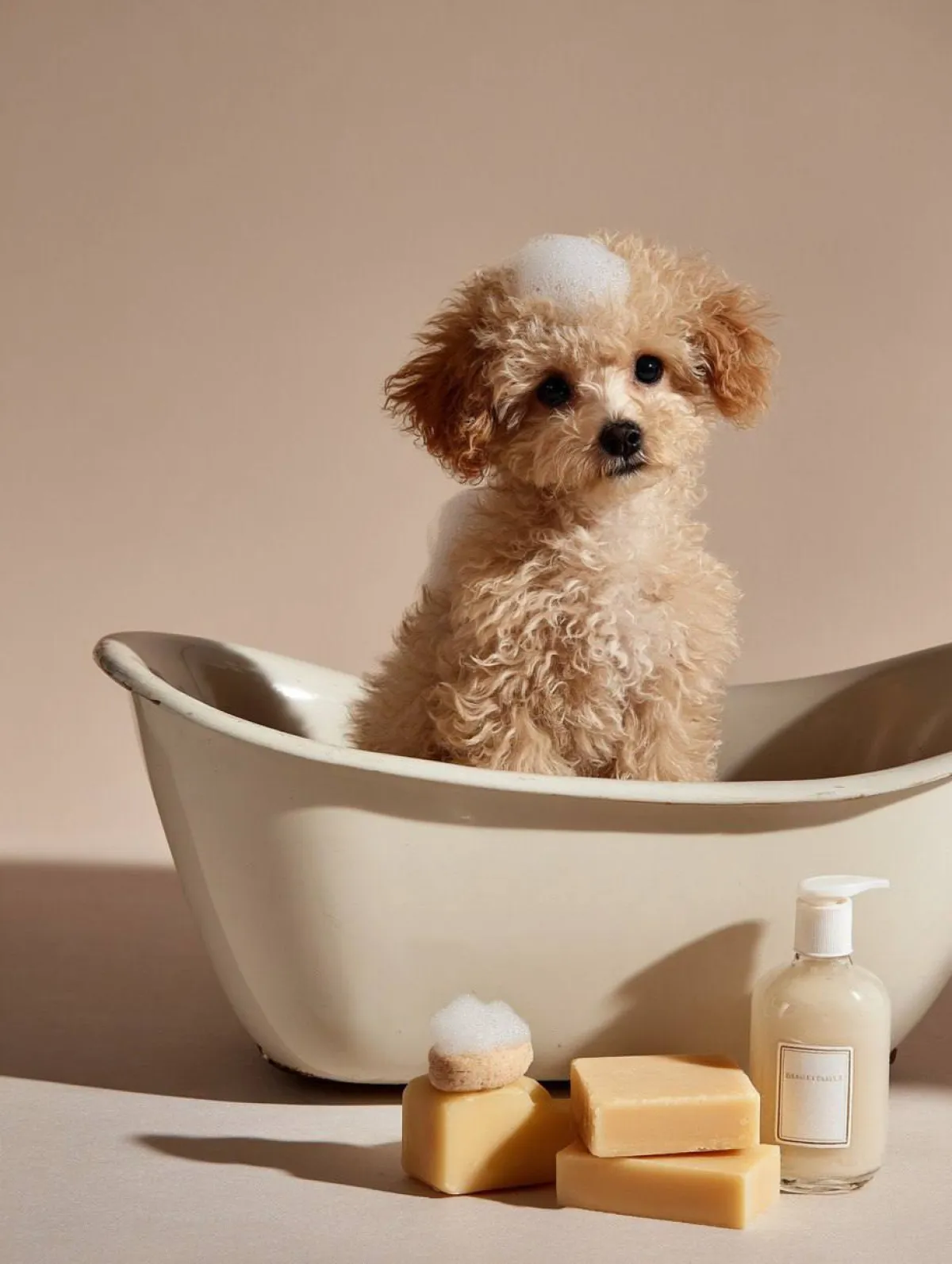 Yavru Köpek Spa Ürün Çekimi