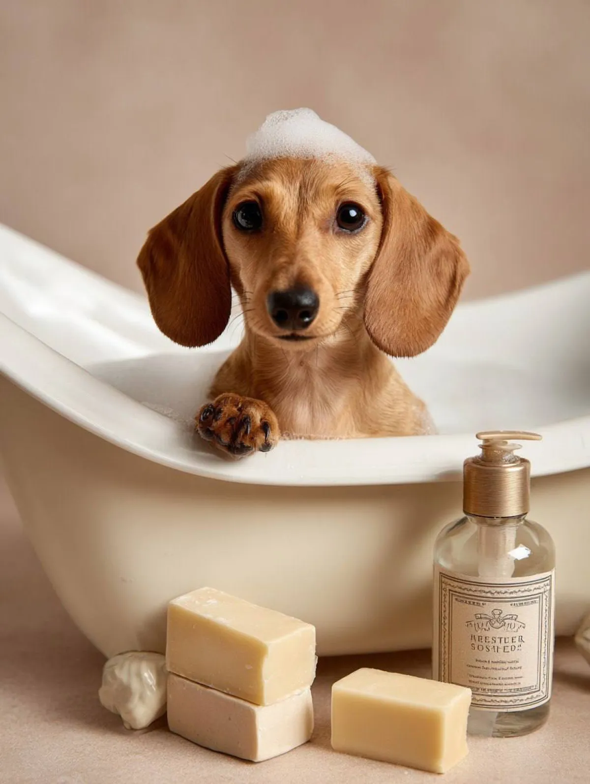 Yavru Köpek Spa Ürün Çekimi