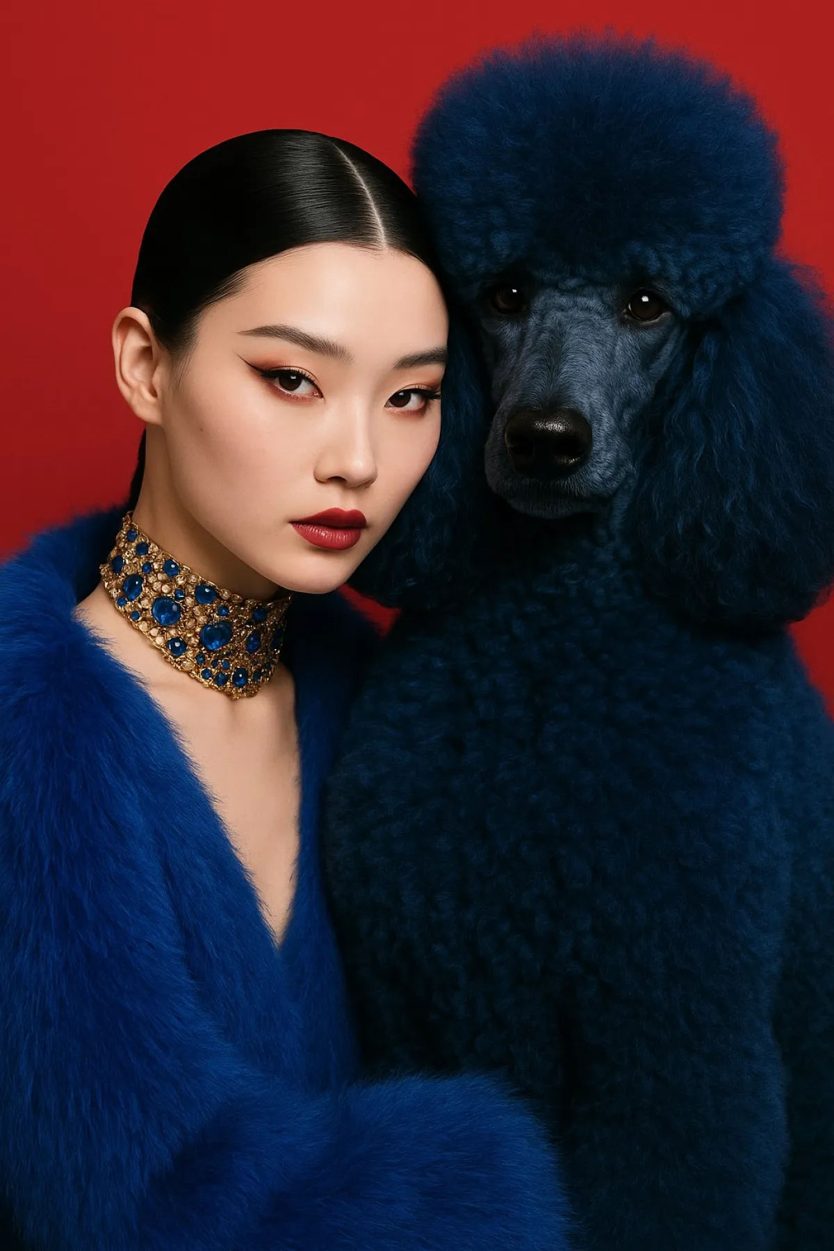 Kraliyet Mavisi Monolit Moda Editoryali