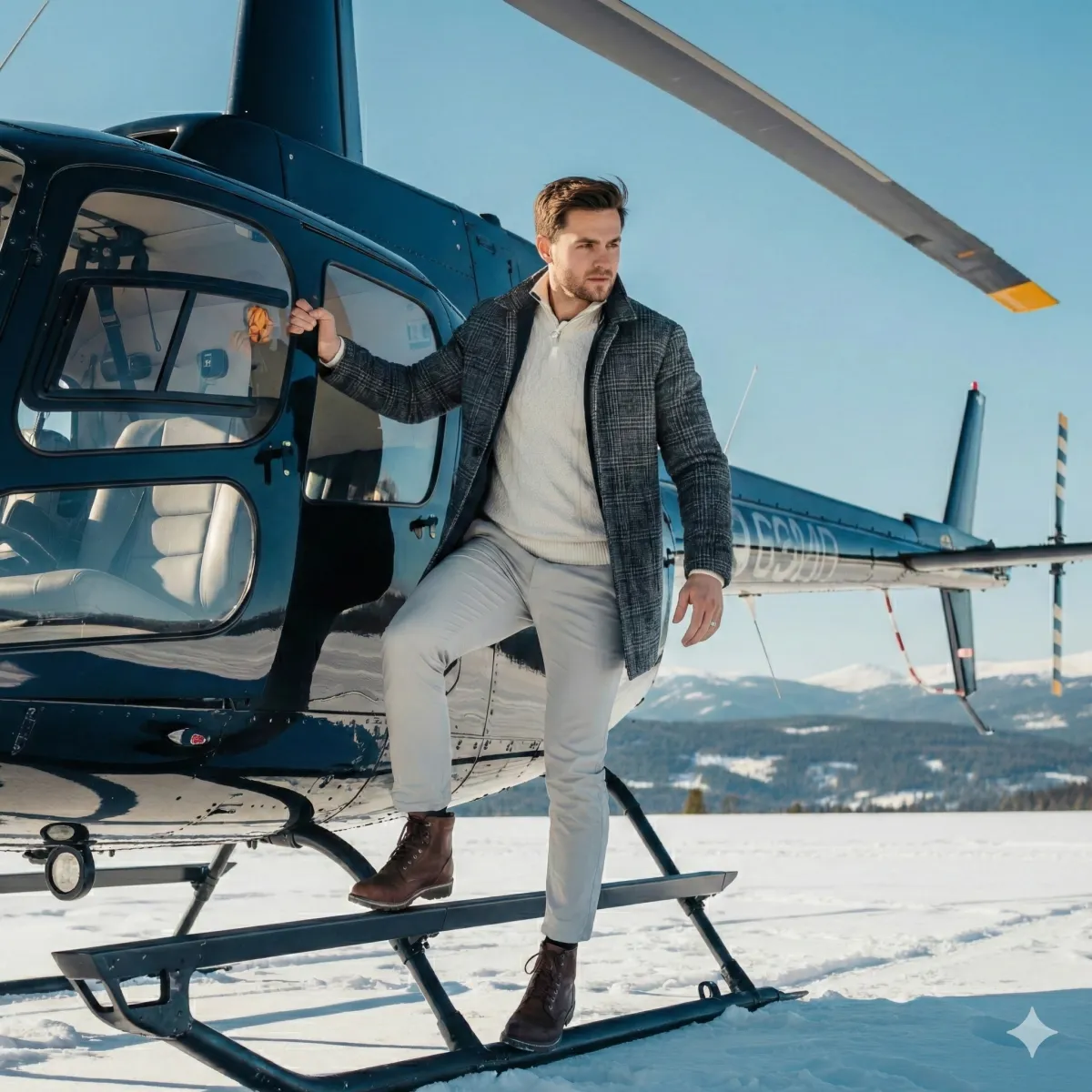 Helikoptere Biniş: Karlı Dağlar