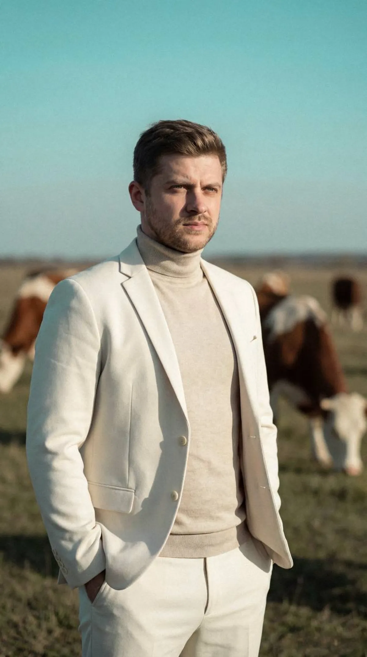 Lüks Erkek Giyimi Kırsal Editoryal