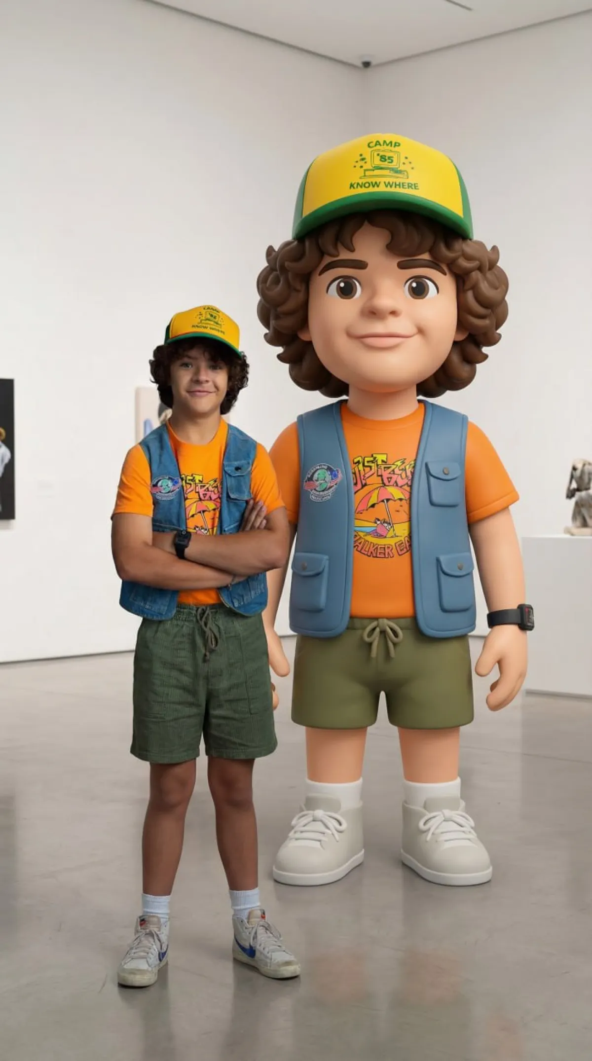 Sanat Sergisi: Dev ile Poz Vermek